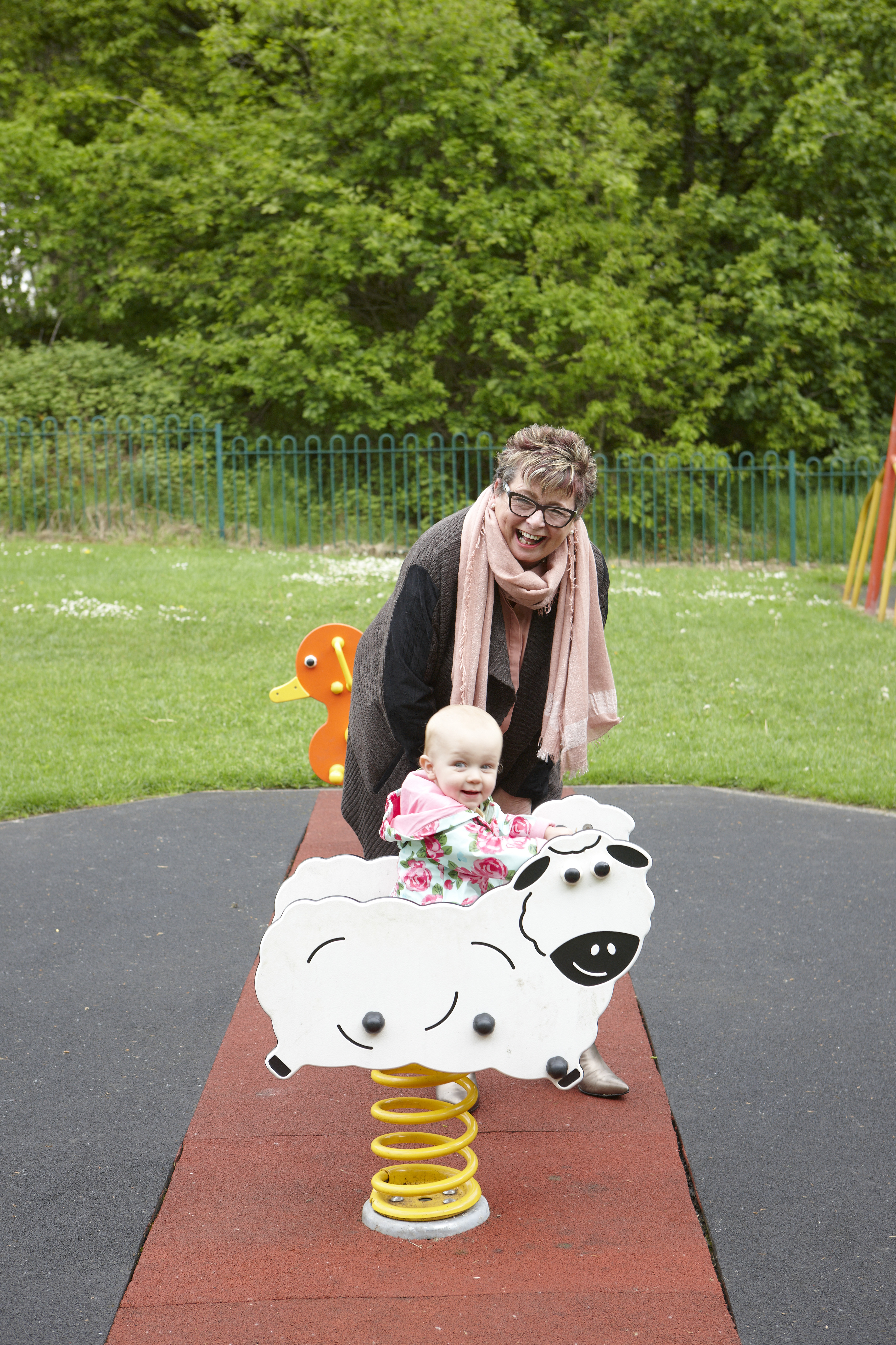 Vivienne Swain with a family member