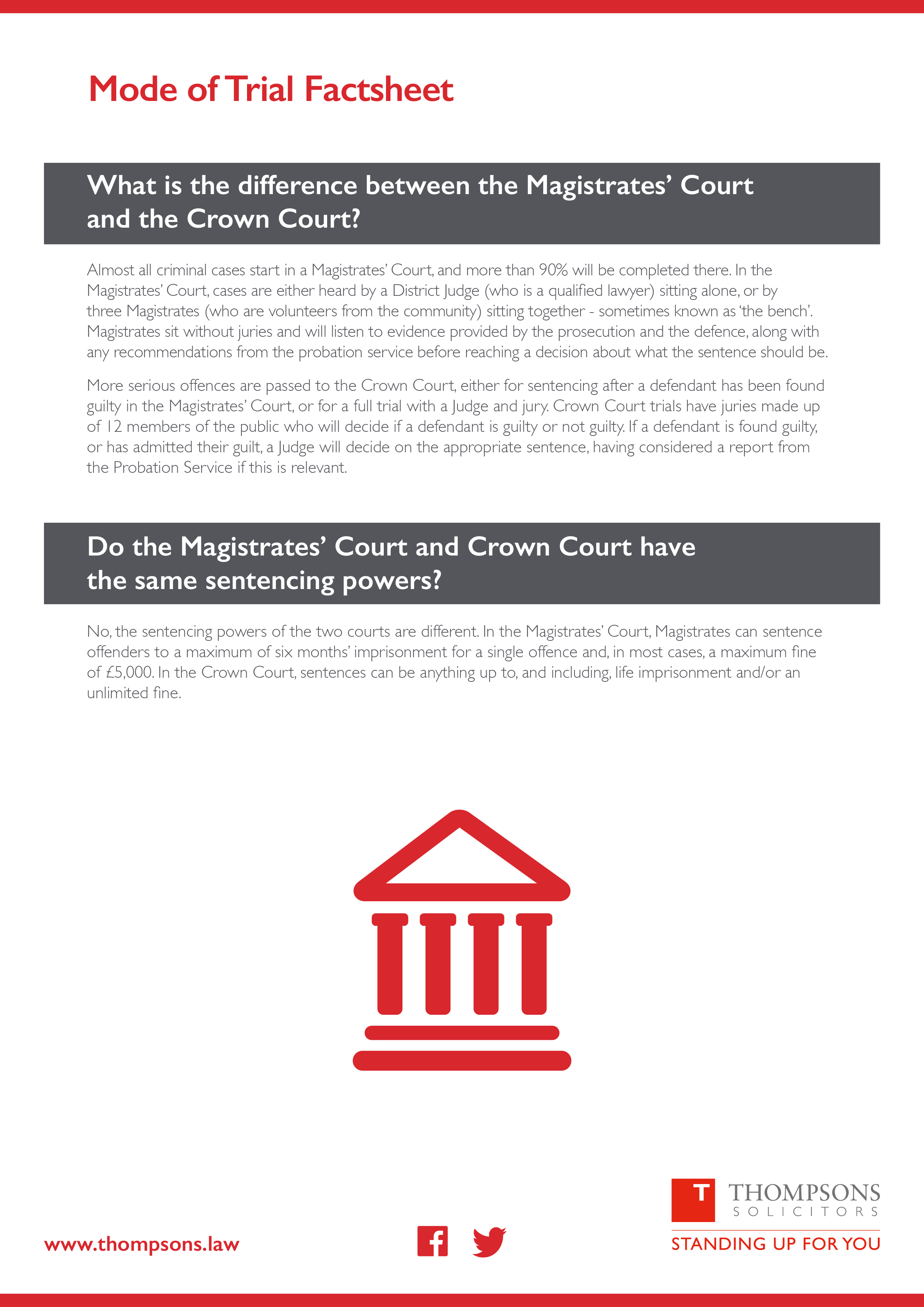 Mode of Trial factsheet