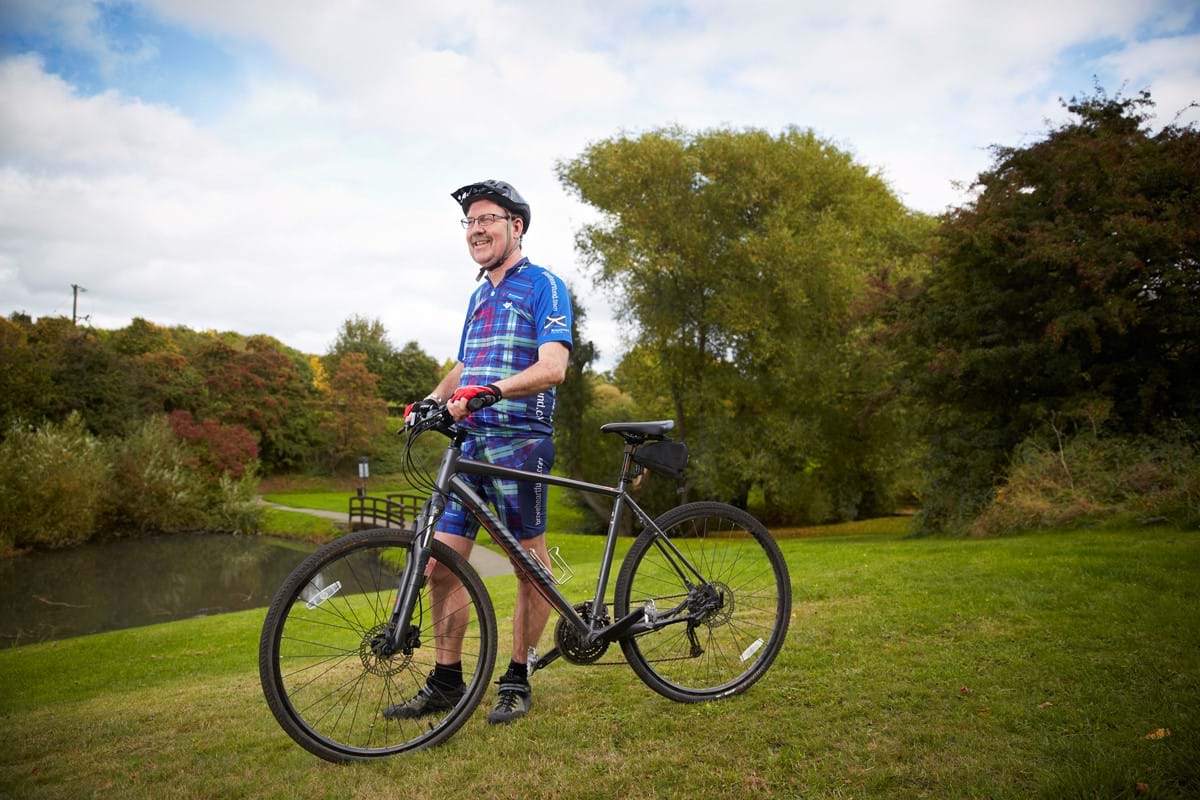 Thompsons Solicitors' cycling accident client Grantley.