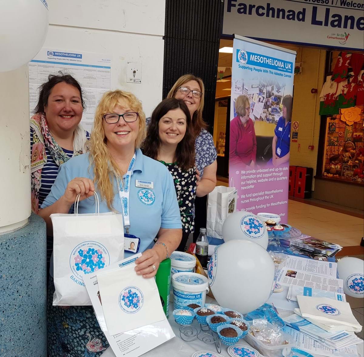 The Thompsons Solicitors team in Cardiff fundraising for Mesothelioma UK