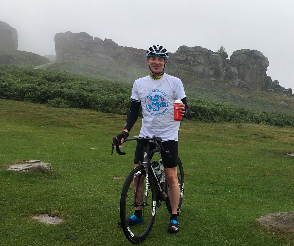 Paul Corrin during the bike ride