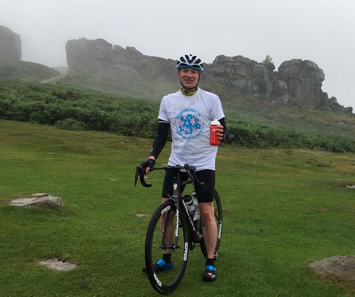 Paul Corrin during the bike ride