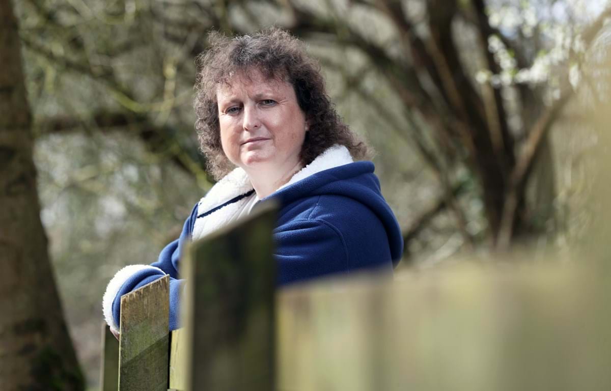 an image of a woman outside