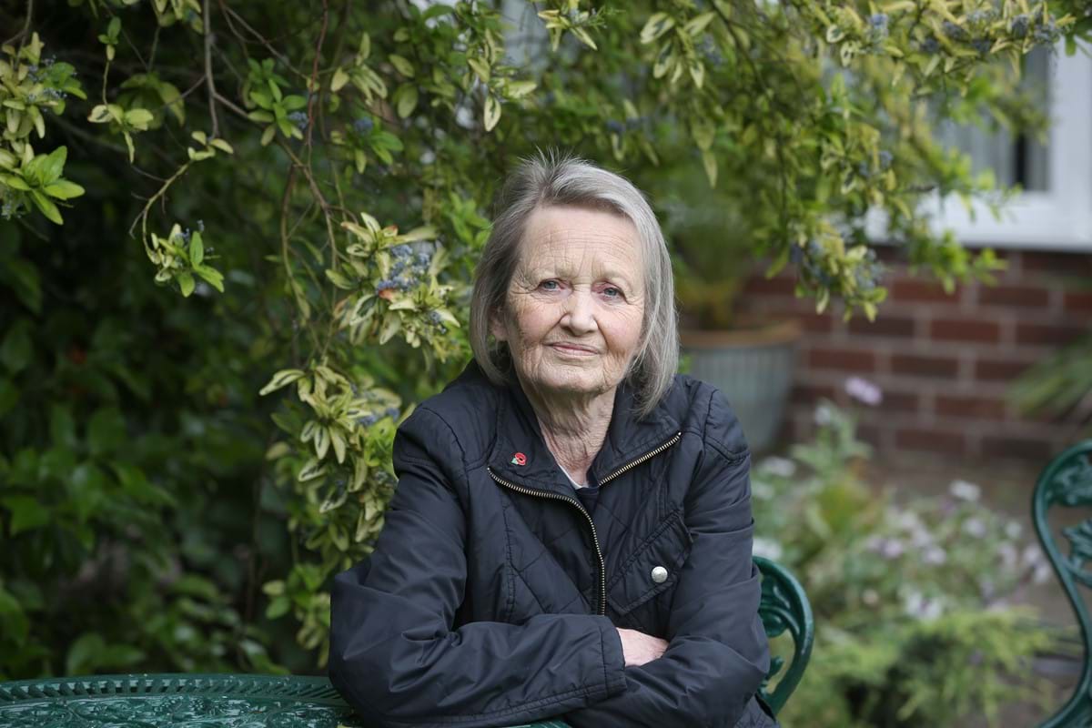 woman looking at camera