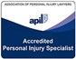 Accredited personal injury specialist logo