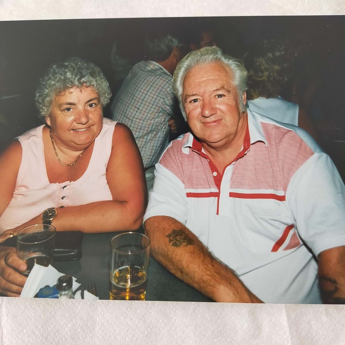 Beryl Mellor and her husband