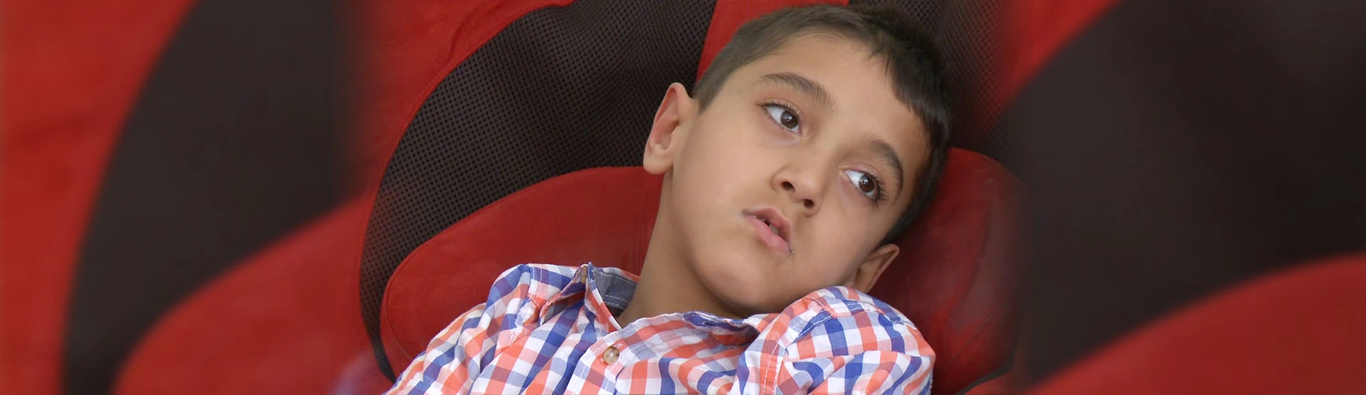 Bilaal, our Cerebral Palsy client.