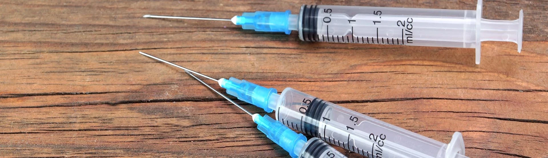 A picture of needles representing our needlestick injury claims page.
