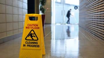 Claiming for slips and falls on wet floors