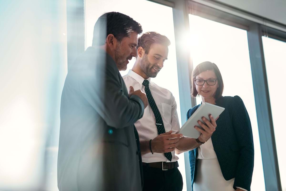 people in an office