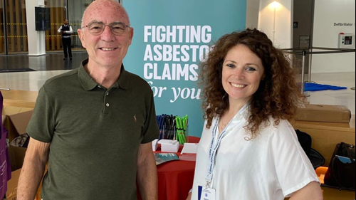 Mike and his lawyer Laura from Thompsons Solicitors